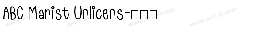ABC Marist Unlicens字体转换